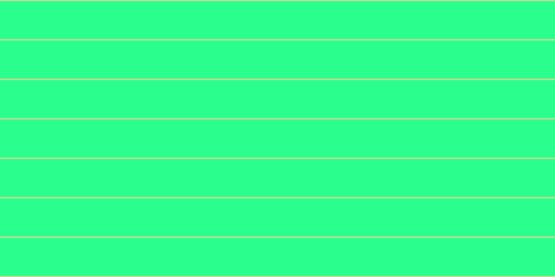 #2aff8d, #dbd393 horizontal lines, two pixels wide, fifty-five pixels apart