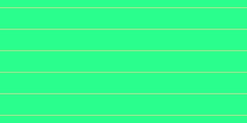 #2aff8d, #fcd393 horizontal lines, two pixels wide, sixty-eight pixels apart