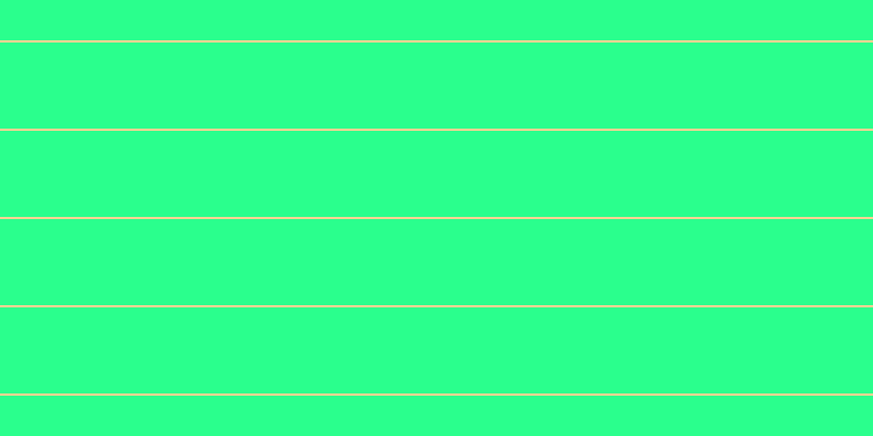 #2aff8d, #fcd393 horizontal lines, two pixels wide, seventy-nine pixels apart