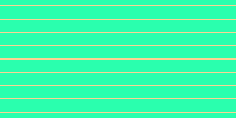 #2affae, #fcd393 horizontal lines, four pixels wide, forty-one pixels apart