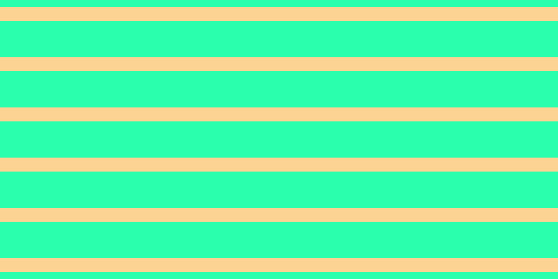 #2affae, #fcd393 horizontal lines, twenty pixels wide, fifty-two pixels apart