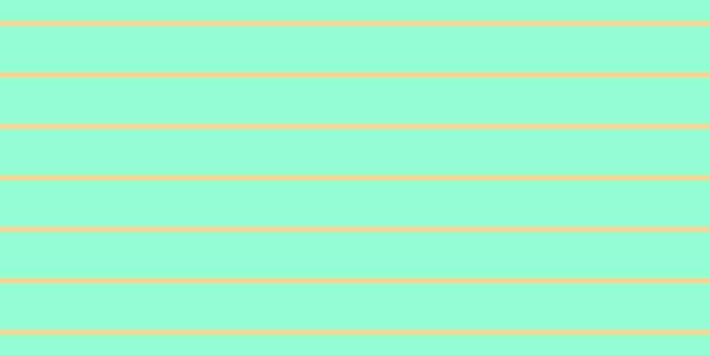 #2affae (50%), #fcd393 horizontal lines, six pixels wide, fifty-two pixels apart
