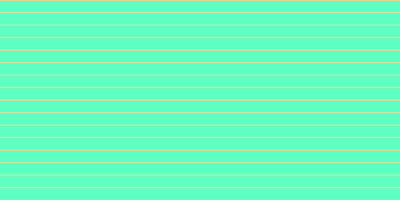 #2affae (75%), #fcd393 horizontal lines, two pixels wide, twenty-three pixels apart