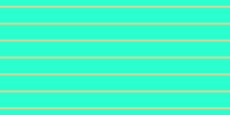 #2affcf, #dbd393 horizontal lines, seven pixels wide, fifty-two pixels apart