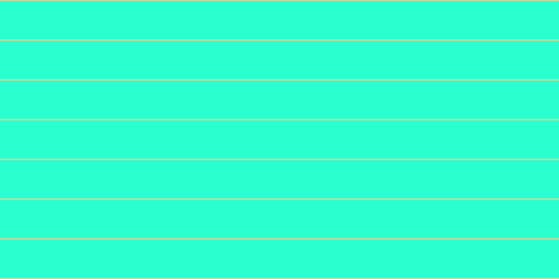 #2affcf, #dbd393 horizontal lines, two pixels wide, fifty-five pixels apart