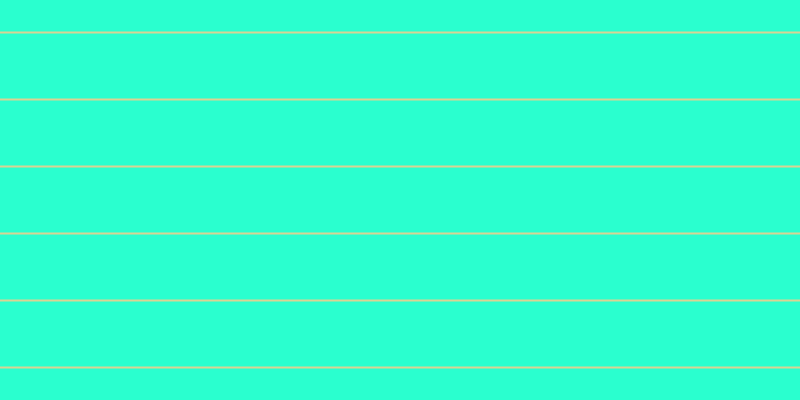 #2affcf, #dbd393 horizontal lines, two pixels wide, sixty-five pixels apart