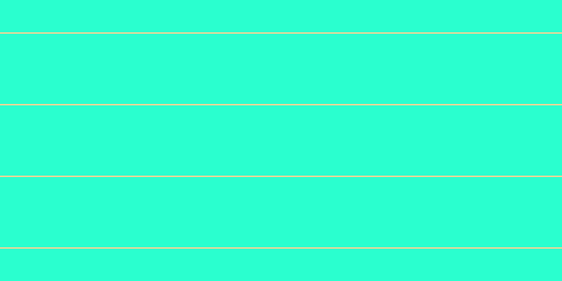 #2affcf, #fcd393 horizontal lines, two pixels wide, one hundred pixels apart