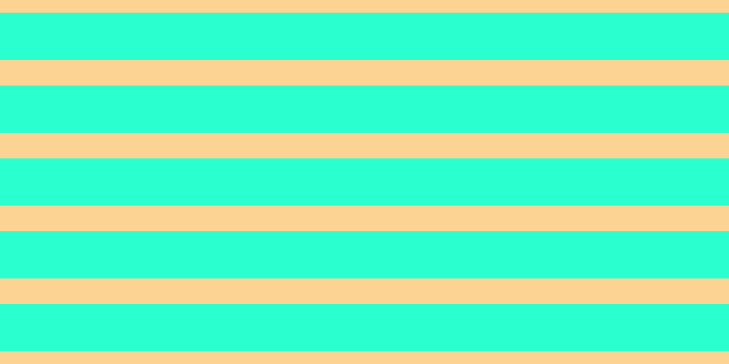 #2affcf, #fcd393 horizontal lines, twenty-eight pixels wide, fifty-two pixels apart