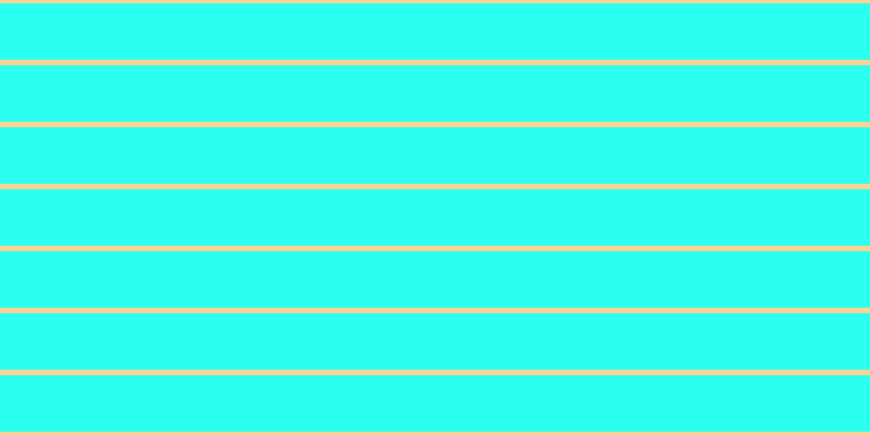 #2afff0, #fcd393 horizontal lines, five pixels wide, fifty-two pixels apart