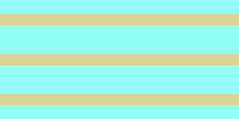 #2afff0 (50%), #dbd393 horizontal lines, thirty-eight pixels wide, ninety-six pixels apart