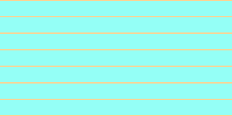 #2afff0 (50%), #fcd393 horizontal lines, five pixels wide, fifty-two pixels apart