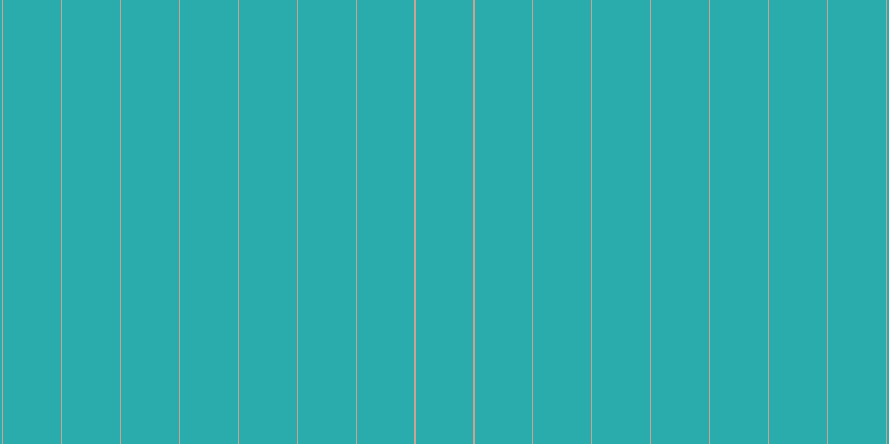 #2bacac, #caa393 vertical lines, one pixels wide, fifty-two pixels apart