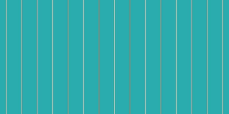 #2bacac, #eba393 vertical lines, two pixels wide, fifty-two pixels apart