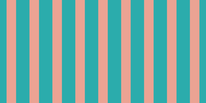 #2bacac, #eba393 vertical lines, thirty-seven pixels wide, fifty-two pixels apart