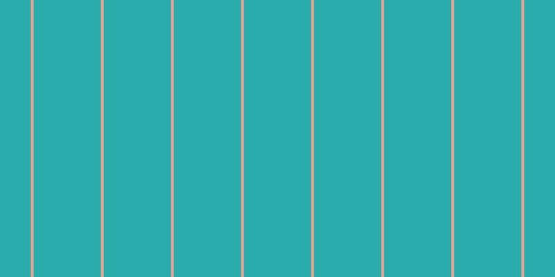 #2bacac, #eba393 vertical lines, four pixels wide, ninety-seven pixels apart
