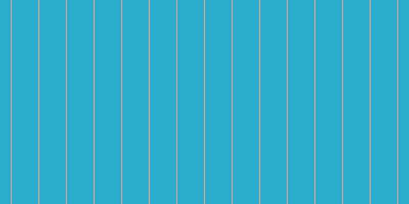 #2baccd, #eba393 vertical lines, two pixels wide, fifty-two pixels apart