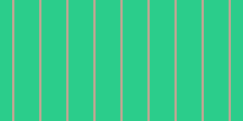 #2bcd8b, #caa393 vertical lines, seven pixels wide, eighty-two pixels apart