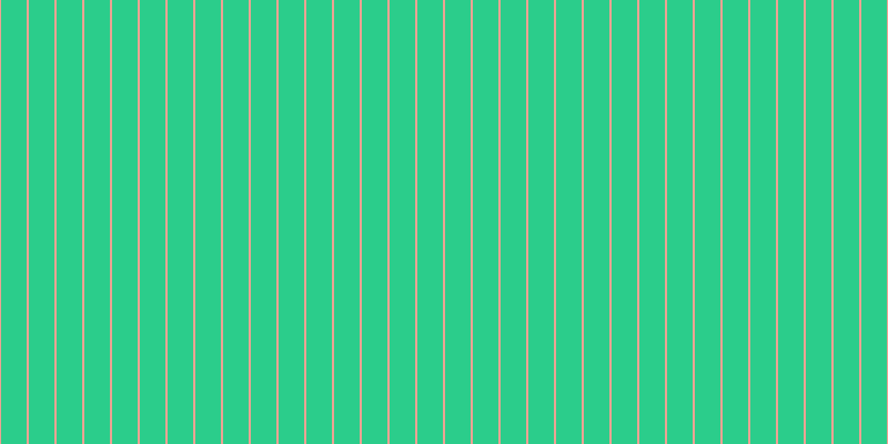 #2bcd8b, #eba393 vertical lines, two pixels wide, twenty-three pixels apart