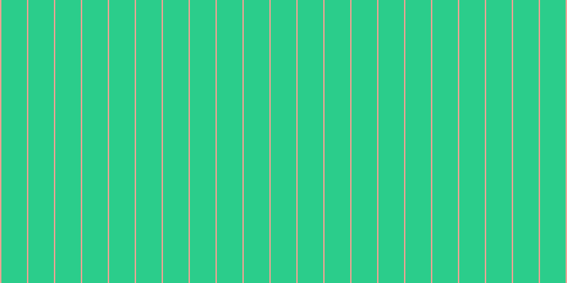 #2bcd8b, #eba393 vertical lines, two pixels wide, thirty-six pixels apart