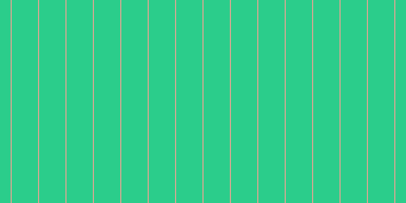 #2bcd8b, #eba393 vertical lines, two pixels wide, fifty-two pixels apart