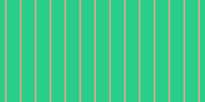 #2bcd8b, #eba393 vertical lines, six pixels wide, fifty-two pixels apart