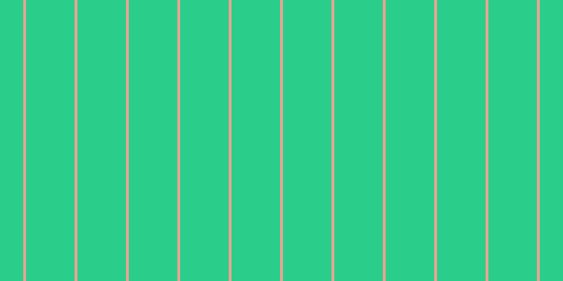 #2bcd8b, #eba393 vertical lines, four pixels wide, sixty-nine pixels apart