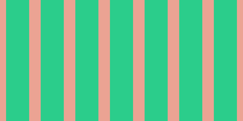#2bcd8b, #eba393 vertical lines, thirty-eight pixels wide, seventy-six pixels apart