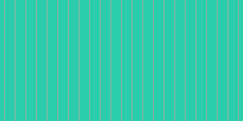 #2bcdac, #caa393 vertical lines, two pixels wide, thirty-three pixels apart