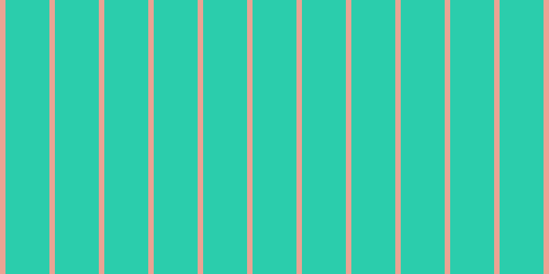 #2bcdac, #eba393 vertical lines, eight pixels wide, sixty-four pixels apart