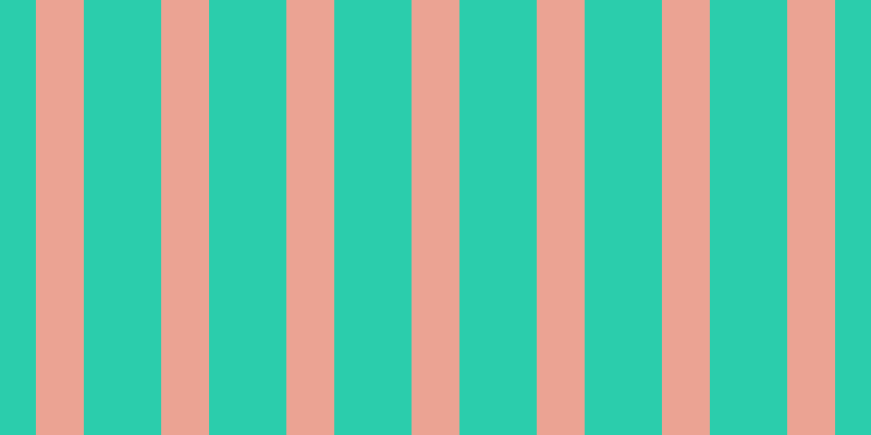 #2bcdac, #eba393 vertical lines, forty-four pixels wide, seventy-one pixels apart