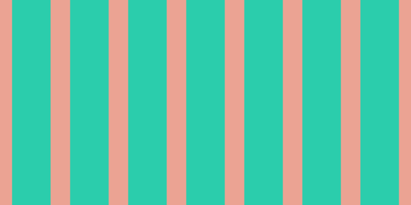 #2bcdac, #eba393 vertical lines, thirty-eight pixels wide, seventy-five pixels apart