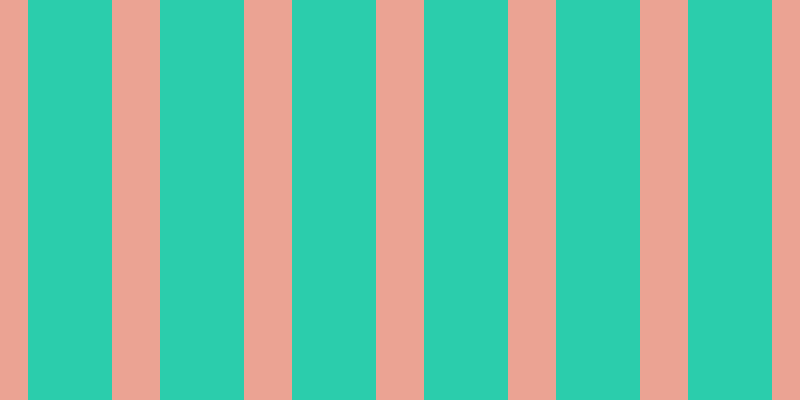 #2bcdac, #eba393 vertical lines, forty-eight pixels wide, eighty-four pixels apart