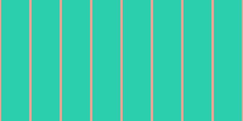 #2bcdac, #eba393 vertical lines, eight pixels wide, ninety-two pixels apart
