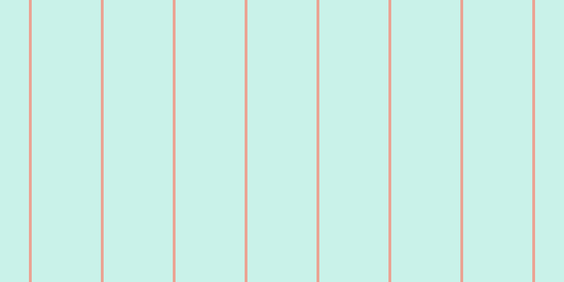 #2bcdac (25%), #eba393 vertical lines, four pixels wide, ninety-eight pixels apart