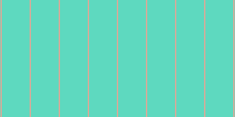 #2bcdac (75%), #eba393 vertical lines, four pixels wide, ninety-five pixels apart