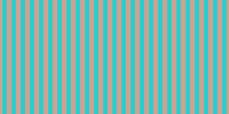 #2bcdcd, #caa393 vertical lines, seventeen pixels wide, fifteen pixels apart