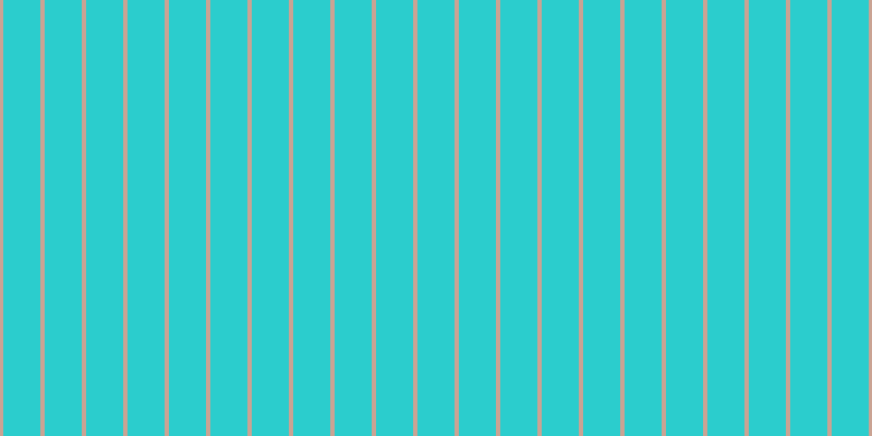 #2bcdcd, #caa393 vertical lines, four pixels wide, thirty-four pixels apart