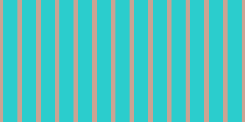 #2bcdcd, #caa393 vertical lines, fifteen pixels wide, forty-six pixels apart