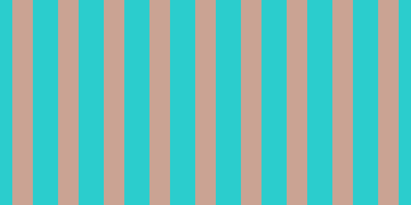 #2bcdcd, #caa393 vertical lines, forty pixels wide, forty-nine pixels apart