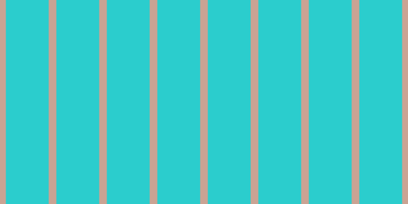 #2bcdcd, #caa393 vertical lines, fifteen pixels wide, eighty-four pixels apart
