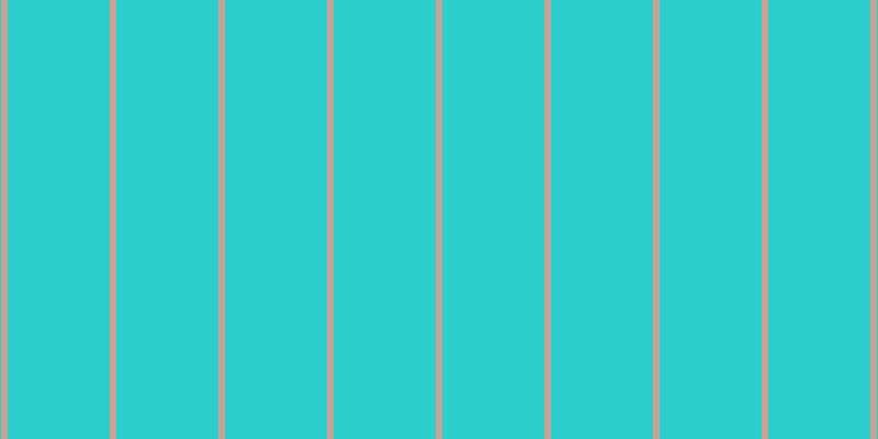 #2bcdcd, #caa393 vertical lines, six pixels wide, ninety-three pixels apart
