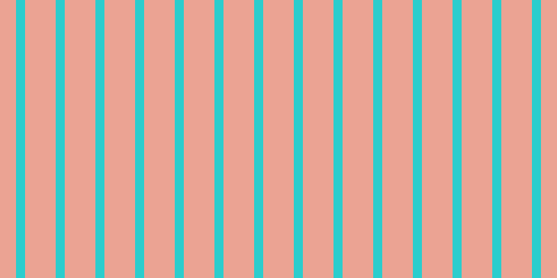 #2bcdcd, #eba393 vertical lines, forty-four pixels wide, thirteen pixels apart