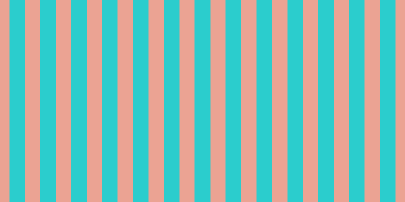 #2bcdcd, #eba393 vertical lines, thirty pixels wide, thirty-one pixels apart