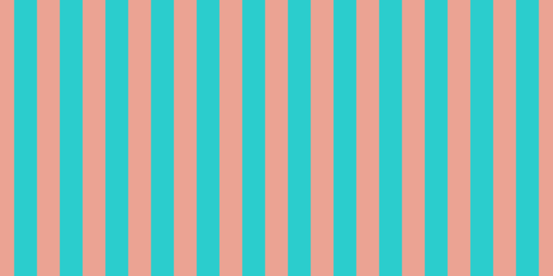 #2bcdcd, #eba393 vertical lines, thirty-three pixels wide, thirty-three pixels apart