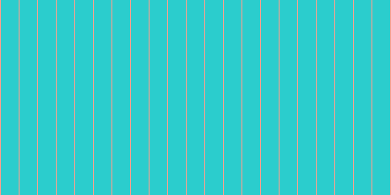 #2bcdcd, #eba393 vertical lines, two pixels wide, thirty-six pixels apart