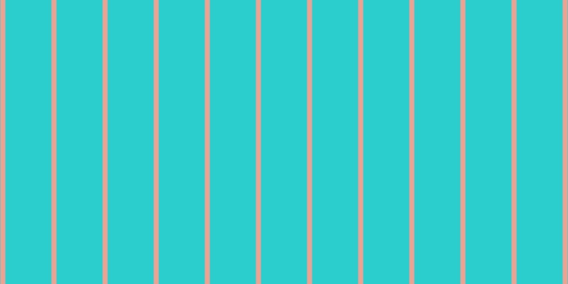 #2bcdcd, #eba393 vertical lines, seven pixels wide, sixty-five pixels apart