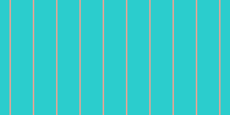 #2bcdcd, #eba393 vertical lines, five pixels wide, seventy-six pixels apart