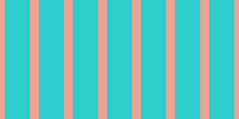 #2bcdcd, #eba393 vertical lines, thirty pixels wide, eighty-four pixels apart