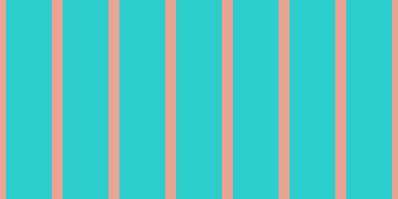 #2bcdcd, #eba393 vertical lines, twenty-two pixels wide, ninety-two pixels apart