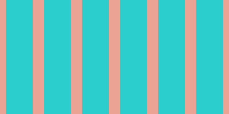 #2bcdcd, #eba393 vertical lines, forty pixels wide, ninety-three pixels apart
